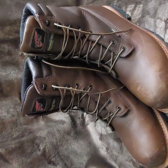 Red Wing Men's Work Boots Steel Toe Sz 10D - Picture 1 of 8